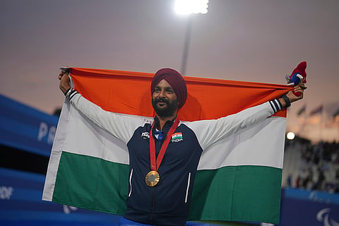 2024 Paralympic Games Archery: Men's Individual Recurve Open gold medal winner Harvinder Singh 